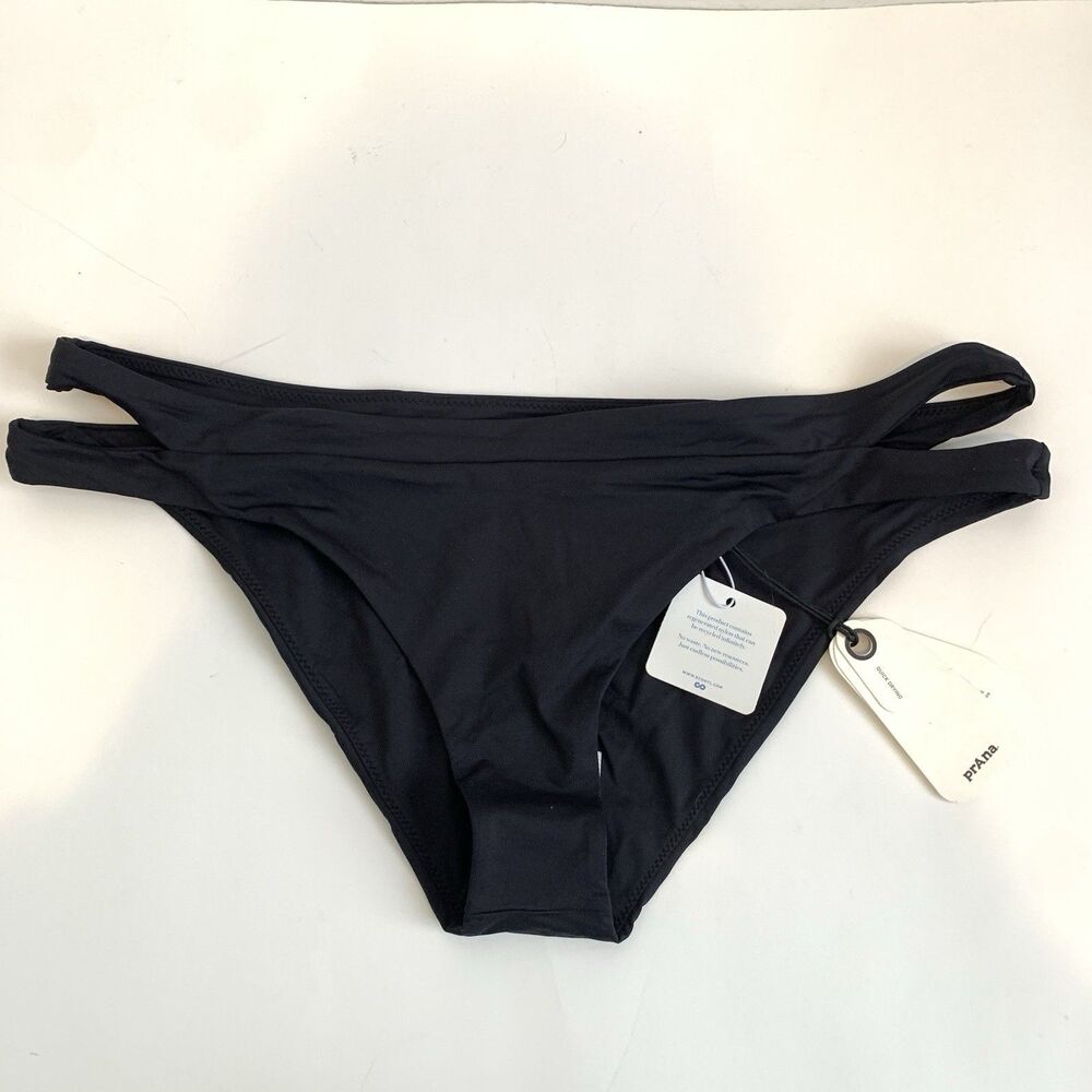 Prana Womens XL Swimsuit Sugar Shore Bottom Bikini Strappy Waistband NEW